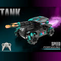 Tanque RC Disparador de Bolas de Gel con 6 Ruedas + Doble Control